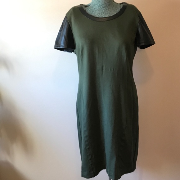 hunter green t shirt dress